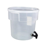 Maxbell Beverage Dispenser with Cover Clear with Spigot for Gathering Travel Kitchen 11L