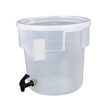 Maxbell Beverage Dispenser with Cover Clear with Spigot for Gathering Travel Kitchen 11L