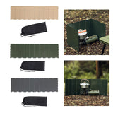 Maxbell Camping Furnace Windscreen Folding Windshield for Backpacking Cooking Hiking Khaki
