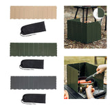 Maxbell Camping Furnace Windscreen Folding Windshield for Backpacking Cooking Hiking Khaki
