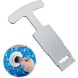Maxbell Pool Plug Removal Tool Portable Stainless Steel Pool Cover Removal Tools