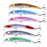 Maxbell Maxbell 6Pcs Fishing Baits Lifelike Compact Artificial Baits for Salmon Carp Crappie