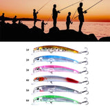 Maxbell Maxbell 6Pcs Fishing Baits Lifelike Compact Artificial Baits for Salmon Carp Crappie