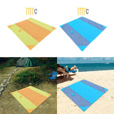 Maxbell Camping Blanket Waterproof Portable Picnic Mat for Sports Festival Courtyard Orange Yellow