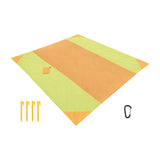 Maxbell Camping Blanket Waterproof Portable Picnic Mat for Sports Festival Courtyard Orange Yellow