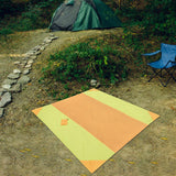 Maxbell Camping Blanket Waterproof Portable Picnic Mat for Sports Festival Courtyard Orange Yellow