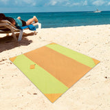 Maxbell Camping Blanket Waterproof Portable Picnic Mat for Sports Festival Courtyard Orange Yellow