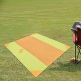 Maxbell Camping Blanket Waterproof Portable Picnic Mat for Sports Festival Courtyard Orange Yellow