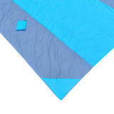 Maxbell Camping Blanket Waterproof Portable Picnic Mat for Sports Festival Courtyard Blue Gray