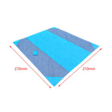 Maxbell Camping Blanket Waterproof Portable Picnic Mat for Sports Festival Courtyard Blue Gray