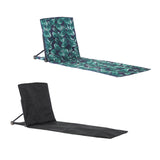 Maxbell Foldable Floor Beach Chair Outdoor Sunbathing Chaise Lounge for Park Camping black