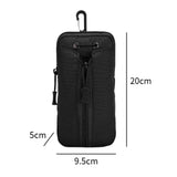 Maxbell Molle Water Bottle Bag Bottle Pouch for Outdoor Activities Hunting Traveling Black