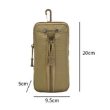 Maxbell Molle Water Bottle Bag Bottle Pouch for Outdoor Activities Hunting Traveling Brown