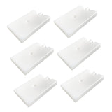 Maxbell 6Pcs Ice Cooling Blocks Travel Cool Box Freezer Packs for Family Home Fishing 14.5cmx9.5cmx2cm