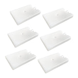 Maxbell 6Pcs Ice Cooling Blocks Travel Cool Box Freezer Packs for Family Home Fishing 14.5cmx9.5cmx2cm