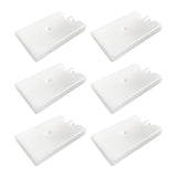 Maxbell 6Pcs Ice Cooling Blocks Travel Cool Box Freezer Packs for Family Home Fishing 14.5cmx9.5cmx2cm