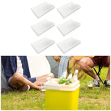 Maxbell 6Pcs Ice Cooling Blocks Travel Cool Box Freezer Packs for Family Home Fishing 14.5cmx9.5cmx2cm