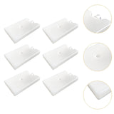 Maxbell 6Pcs Ice Cooling Blocks Travel Cool Box Freezer Packs for Family Home Fishing 14.5cmx9.5cmx2cm