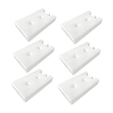 Maxbell 6Pcs Ice Cooling Blocks Travel Cool Box Freezer Packs for Family Home Fishing 16cmx9cmx3cm