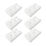 Maxbell 6Pcs Ice Cooling Blocks Travel Cool Box Freezer Packs for Family Home Fishing 16cmx9cmx3cm