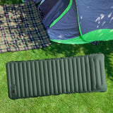 Maxbell Inflatable Bed Easy to Clean Inflatable Sleeping Pad for Tent Outdoor Travel Green and gray