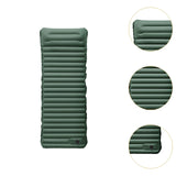 Maxbell Inflatable Bed Easy to Clean Inflatable Sleeping Pad for Tent Outdoor Travel Green and gray