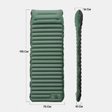 Maxbell Inflatable Bed Easy to Clean Inflatable Sleeping Pad for Tent Outdoor Travel Green and gray