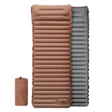 Maxbell Inflatable Bed Easy to Clean Inflatable Sleeping Pad for Tent Outdoor Travel Brown and gray