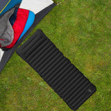 Maxbell Inflatable Bed Easy to Clean Inflatable Sleeping Pad for Tent Outdoor Travel Black and gray