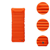 Maxbell Inflatable Bed Easy to Clean Inflatable Sleeping Pad for Tent Outdoor Travel Orange and gray