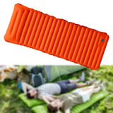 Maxbell Inflatable Bed Easy to Clean Inflatable Sleeping Pad for Tent Outdoor Travel Orange and gray