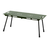 Maxbell Folding Table Ultralight Desk Compact Camping Table for Yard Barbecue Hiking Green