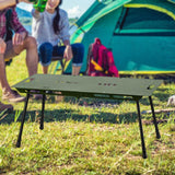 Maxbell Folding Table Ultralight Desk Compact Camping Table for Yard Barbecue Hiking Green