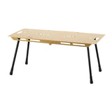 Maxbell Folding Table Ultralight Desk Compact Camping Table for Yard Barbecue Hiking Khaki