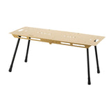 Maxbell Folding Table Ultralight Desk Compact Camping Table for Yard Barbecue Hiking Khaki