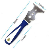 Maxbell Maxbell Stainless Steel Putty Knife Paint Scraper Tool for Repairing Decals Removing Blue