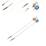 Maxbell 2Pcs Monopterus Eel Fishing Hooks Fishing Tackle for Boat Fishing Freshwater Flat Mouth Hook