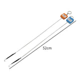 Maxbell 2Pcs Monopterus Eel Fishing Hooks Fishing Tackle for Boat Fishing Freshwater Flat Mouth Hook