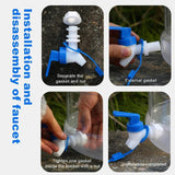 Maxbell Drinking Water Container Emergency Water Storage Container with Faucet