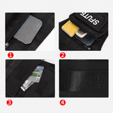 Maxbell Thigh Drop Leg Bag Fashion and Stylish Detachable Leg Straps Purse Hip Pouch Black