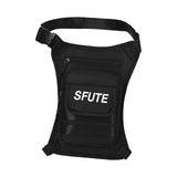 Maxbell Thigh Drop Leg Bag Fashion and Stylish Detachable Leg Straps Purse Hip Pouch Black