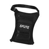 Maxbell Thigh Drop Leg Bag Fashion and Stylish Detachable Leg Straps Purse Hip Pouch Black