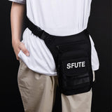 Maxbell Thigh Drop Leg Bag Fashion and Stylish Detachable Leg Straps Purse Hip Pouch Black