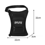 Maxbell Thigh Drop Leg Bag Fashion and Stylish Detachable Leg Straps Purse Hip Pouch Black
