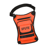 Maxbell Thigh Drop Leg Bag Fashion and Stylish Detachable Leg Straps Purse Hip Pouch Orange