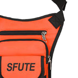 Maxbell Thigh Drop Leg Bag Fashion and Stylish Detachable Leg Straps Purse Hip Pouch Orange