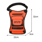 Maxbell Thigh Drop Leg Bag Fashion and Stylish Detachable Leg Straps Purse Hip Pouch Orange