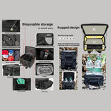 Maxbell Camping Storage Bag Waterproof Traveling Carrier Bag Picnic Cookware Utensil Black and Soft