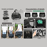 Maxbell Camping Storage Bag Waterproof Traveling Carrier Bag Picnic Cookware Utensil Black and Soft