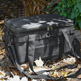Maxbell Camping Storage Bag Waterproof Traveling Carrier Bag Picnic Cookware Utensil Black and Soft